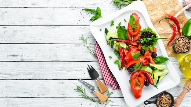 Kolacja z jarzynami i ziołami